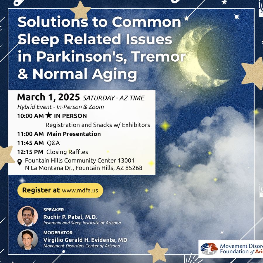 Parkinson's Sleep Webinar - Movement Disorders Foundation of America